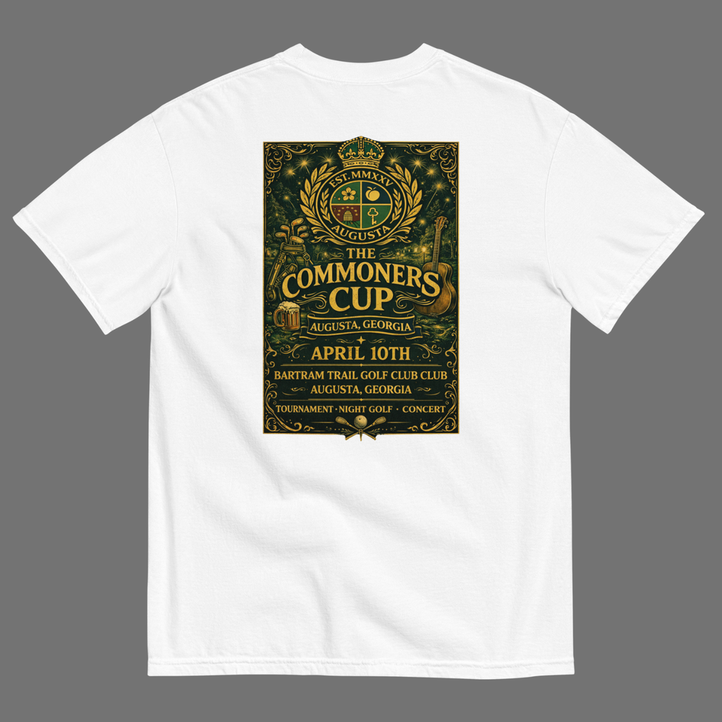 White Bored Caddy x Commoners Cup T-Shirt