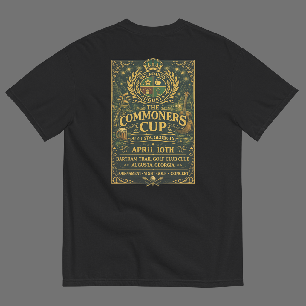 Black Bored Caddy x Commoners Cup T-Shirt